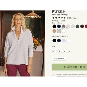 Frank & Eileen, grey melange popover sweatshirt, size XS, like new